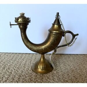 Vintage Essex Aladdin Genie Brass Oil Lamp Made In India - Unused NWT